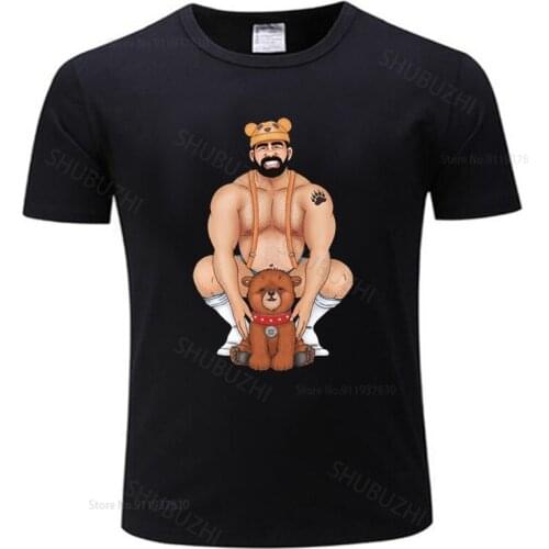 Hot sale men brand t shirt summer cotton tshirt Daddy Bear Gay Shirt Printed T Shirts Geek Summer Youth T Shirt Humor Jeunesse