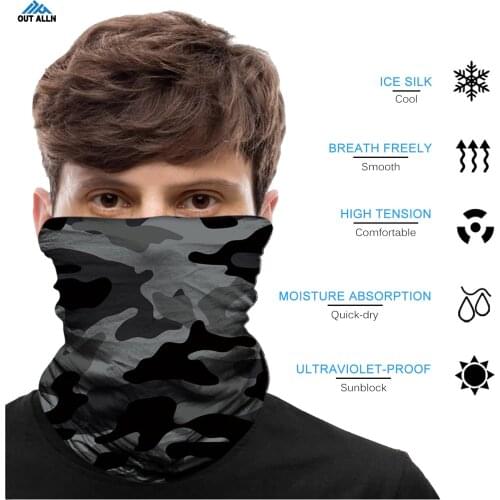 Camouflage Bandana Tubular Scarf Mascarillas Moto Hunting Neck Gaiter Schlauchschal Military Snood Headband Facemask Summer Men