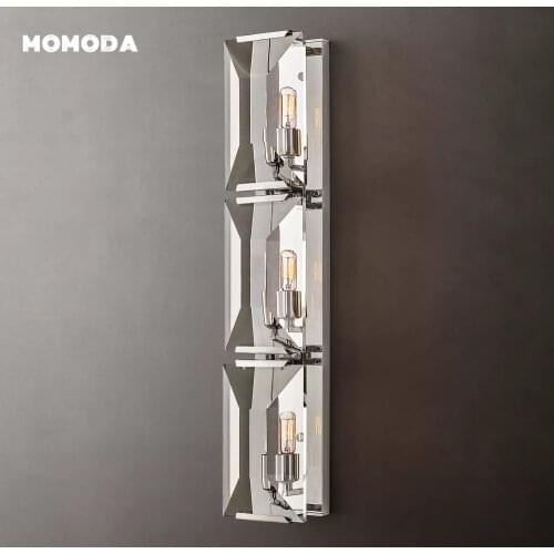 MOMODA LED Bedroom Bedside Wall Lamps Modern Round Brass Wall Decorative Lights Lighting for Loft Villa Corridor High-end Light