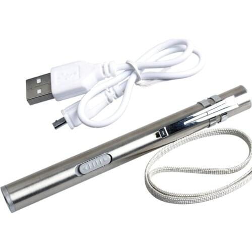 Nurse Doctor Pen Medical Flashlight Portable Pupil Lamp Usb For Ear Nose And Throat Rechargeable Oral Mini Diagnostic Tool