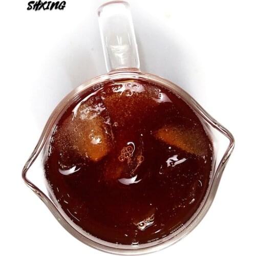 75ml Heat Resistant Glass Measuring Cup Jigger for Espresso Coffee Small Milk Coffee Cup Double-mouthed Ounce Cup