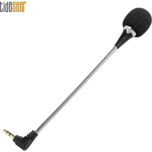 Mini 3.5mm Interface Noise Canceling Flexible Bendable Microphone For PC Laptop Notebook