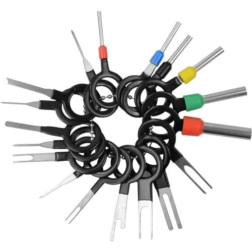 91pcs Car Terminal Removal Kit Wiring Crimp Connector Pin Extractor Puller 59pcs Terminal Repair Professional Tools