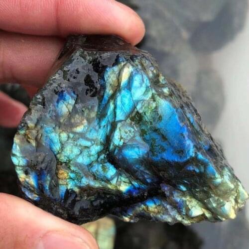 Natural rough elongated stone stone crystal treated for Madagascar healing