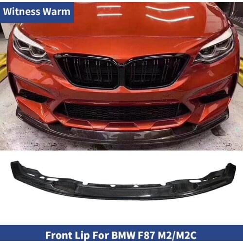 M2 Carbon Fiber Front Bumper Lip Chin Spoiler for BMW F87 M2 front Splitter MTC style Only 2015-UP