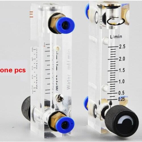 Flow meter G1/4 6-250ml/min High precision Liquid water Float Flowmeter/nitrogen Air Flow Meter/gas flow meter CO2 carbon monoxide