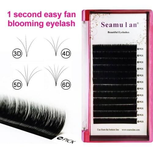 Bloom eyelash Extension Eyelashes Natural Soft Volume Lashes Faux Mink Classic Lashes Handmade Korea Silk Mink Lash Supplies