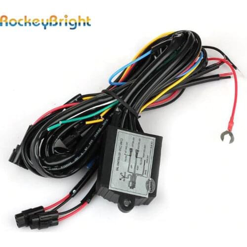 Rockeybright 1-2 LED Daytime Running DRL Fog Light Relay Harness Control On Off Dimmer Car Fog light Driver Indicator Controller