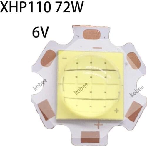 High Power LED 72W 6V 12A XHP110 LED Emitter Diode For for Flashlight Bicycle car fishing light Cold White lamp DIY