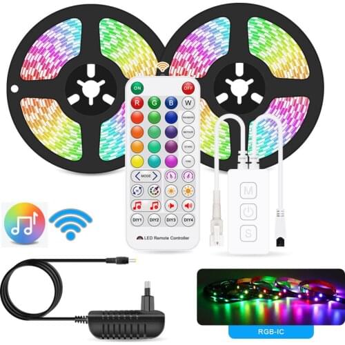 1set WS 2811 5050 RGB Led Strip Magic Home WIFI App Control Pixels 30/60LEDs/M Full Color Programmable Individual Addressable