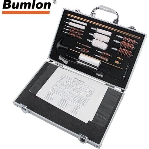Universal Gun Brush Tool 74PCS Gun Cleaning Kit Set for Rifle Pistol Handgun Professional Hunting Accessories Durable RL37-0092