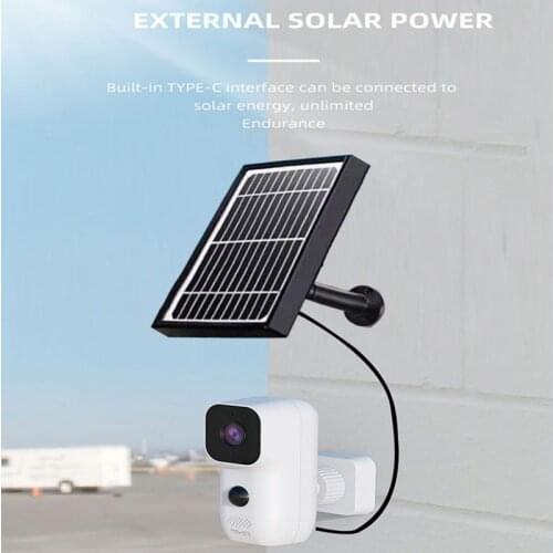 3.3W 5V Solar Panel For Security Camera Outdoor Camera Monitoring Low-power Solar Panel Waterproof Expansion Board 3 Meter Cable