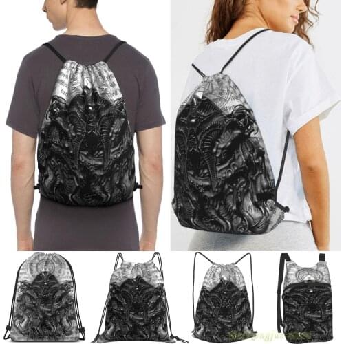 Nyarlathotep Women Purpose Drawstring Backpack Bags Men Outdoor Travel Backpacks For Gym Training Swimming Fitness Bag