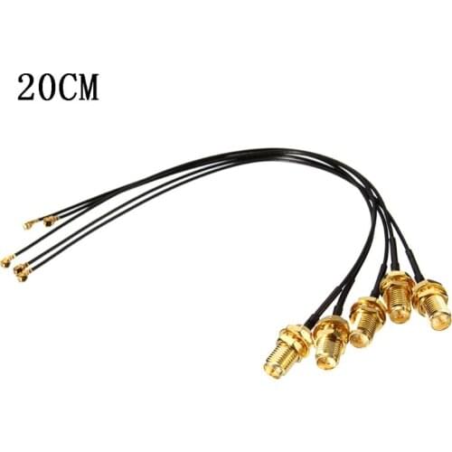 5PCS Extension Cord IPX to RP SMA Female Connector Antenna WiFi Pigtail Cable 1XCE