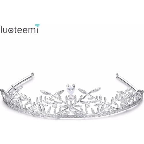 LUOTEEMI Hair Accessories Shining CZ Elegant Graceful Stylish Charming For Women Girl Wedding Party Prom Anniversary Girt Mom