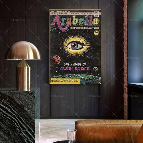 Arabella Arctic Monkeys Sport Travel Funny Prints,SheS Made Of Outer Space Canvas ,Home Decor,Arabella Funny Wall Art Posters