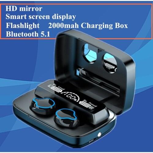 TWS 5.1 Bluetooth Wireless Headphones Sports Waterproof Earbuds With Siri Android Voice Assistant And Microphones Headset