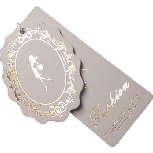 Customize tags with logo garment swing tag paper label custom hang tag print labels clothing label tag