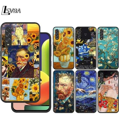 Van Gogh Painting for Samsung Galaxy A90 A80 A70 A60 A50 A40 M30 A20E A2Core A10S A10E Silicon Soft Black Phone Case