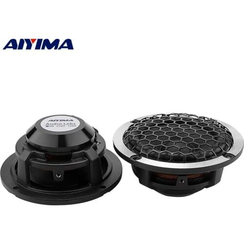 AIYIMA 2Pcs 3 Inch Mid Range Speakers 4 8 Ohm 15W Wool Basin Aluminum Sound Music Audio Speaker DIY Home Theater Car Loudspeaker