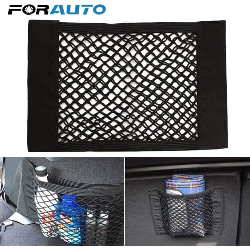 FORAUTO Car Storage Net Bag Truck Storage Bag Nylon Elastic Mesh Net Organizer Pocket Luggage Storage Automotive Bag Organizer