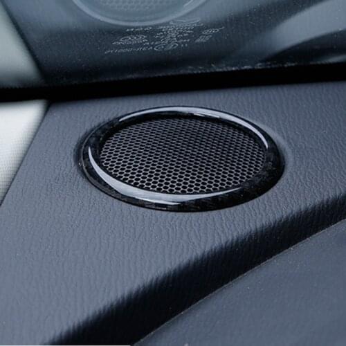 For Mazda CX3 CX-3 Loudspeaker Trim Ring Carbon Fibre LHD and RHD Car Styling Accessories 2pcs