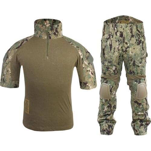 Emersongear Tactical Summer Version Combat Set Uniform Clothes Set Shirts Pants Military Combat Shooting Airsoft AOR2 Multicam