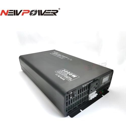 Intelligent LCD display DC AC Converter Power 3000w 12v 24v 48v 60v 72v 84V to 100v 110v 120v 220v 230v Pure Sine Wave Inverter