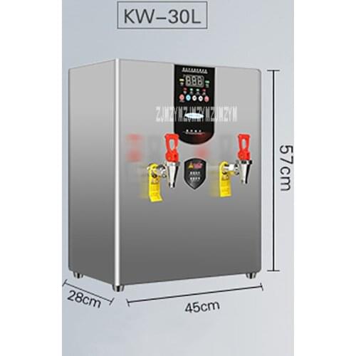 KW-30L Commercial Water Boiler Stainless Steel Stepping Boiler Machine Large Capacity Automatic Boiler Drinking Machine 3000W