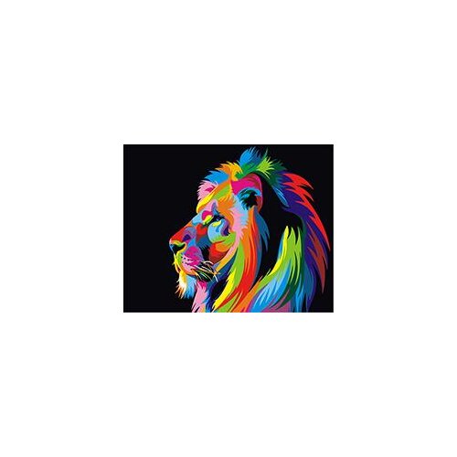 MaHuaf-W095 Popular Original Lion hand painted canvas oil painting by numbers on canvas Wall decoration painting