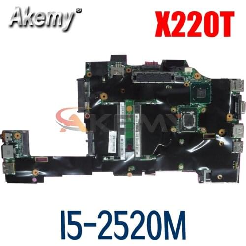 Laptop motherboard For LENOVO Thinkpad X220T Tablet SR04A I5-2520M Mainboard H0227-3