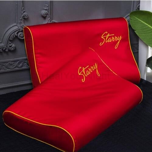 100% Cotton Latex Pillow Case Cover Solid Color Sleeping Pillowcase for Memory Foam Pillow Latex Pillow 30x50CM/40x60CM