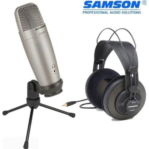 Original SAMSON C01U Pro (SAMSON SR850 headphone) USB condenser microphone for professional recording