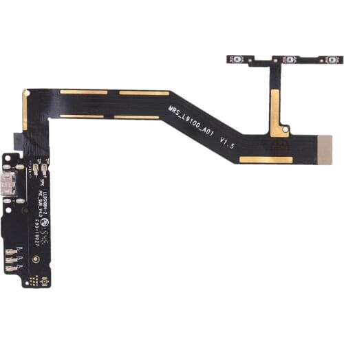 Charging Port Board + Motherboard Flex Cable + Power Button & Volume Button Flex Cable for BQ Aquaris M5