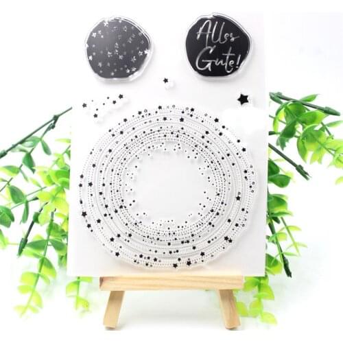 Stars Transparent Clear Silicone Stamps for DIY Scrapbooking/Card Making/Kids Fun Decoration Supplies 243