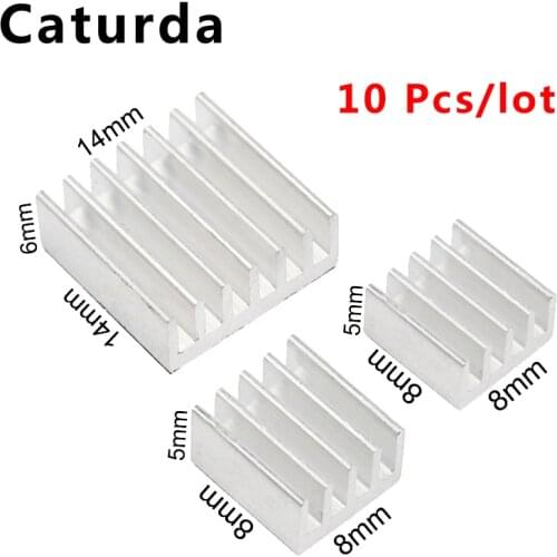 10 Pcs/lot Raspberry Pi 3 Heat Sink Aluminum HeatSink CPU Cooling Pad Cooler Radiator for Raspberry Pi 3 Model B+ Plus Pi3 B 2B