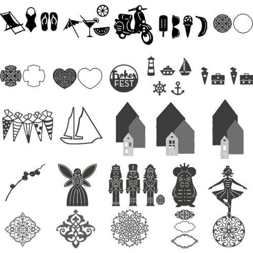 Various Lace Frames Candy Box House Metal Cutting Dies for Scrapbooking DIY Photo Album Card Making Decorative Stencil New 2020