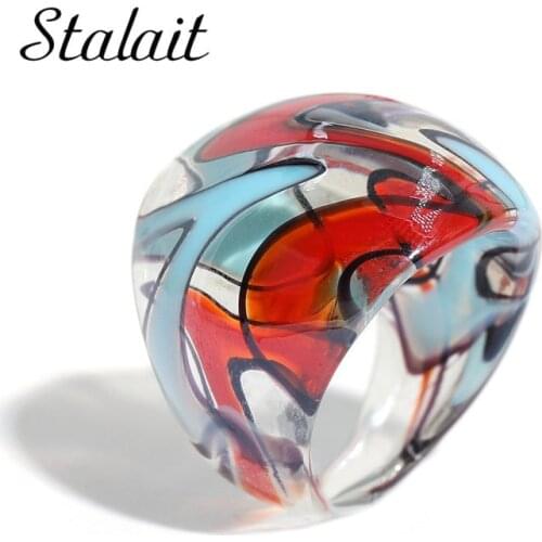 Luxury Colored Glaze Jewelry Round Rings Bulk Finger Luxuri Design Fashion Ring Fashionistas Fold And Wear Catwalk Accessories