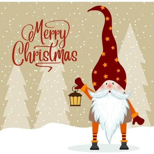 Christmas Card With Gnome Craft Paper Dies Cut Diy Handmade Mold Scrapbook For Card Making Stencils New Embossing Dies 2021