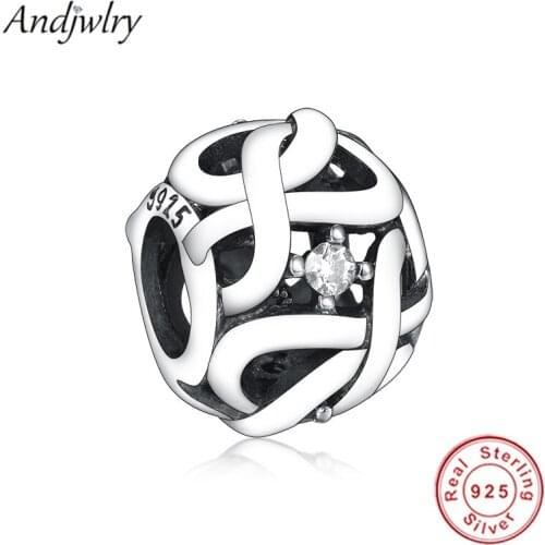 Fit Pandora Charms Bracelet 925 Sterling Silver Original Charms Openwork Charm With CZ Berloque 925 Silver DIY Jewelry