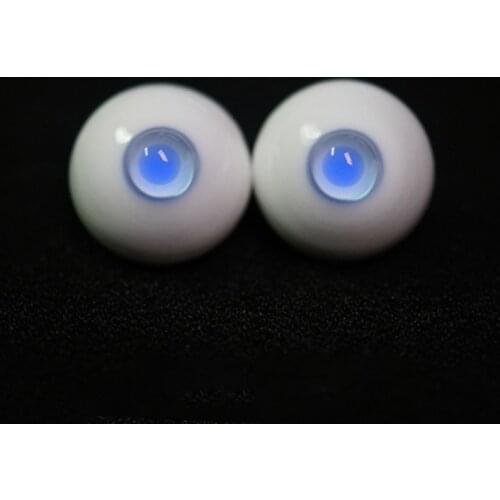 BJD Glass Eye ice blue 12 / 14 / 16mm with small iris for bjd doll