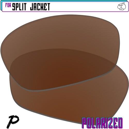 EZReplace Polarized Replacement Lenses for - Oakley Split Jacket Sunglasses - Brown P