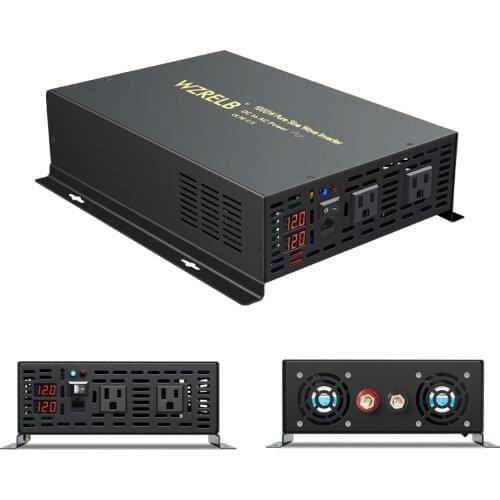 Wired Control Pure Sine Wave Solar Inverter Power 1000W Power Supply 12V/24V/48V/96V/110V DC to AC 110V/120V/220V/240V Converter