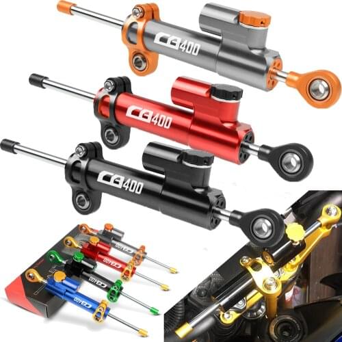 For Honda CB400 VTEC CB 400 1999 - 2012 2011 2010 2000 Universal Aluminum Motorcycle Damper Steering Stabilize Safety Control
