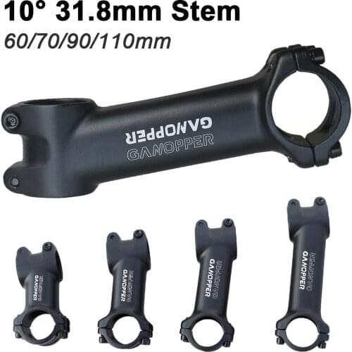 Bike Stem 31.8 MTB Bicycle Handlebar Stem Mountain Bike Adjustable Stem Riser 31.8mm Road Bike Parts 60/70/80/90/100/110mm