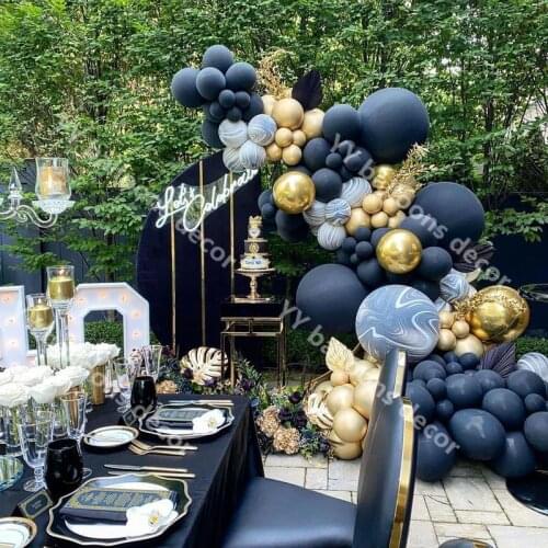 DIY Balloon Arch Garland Kit Latex Black Latex Balloons Accessories Bridal Baby Shower Global Wedding BIRTHDAY Party Decor