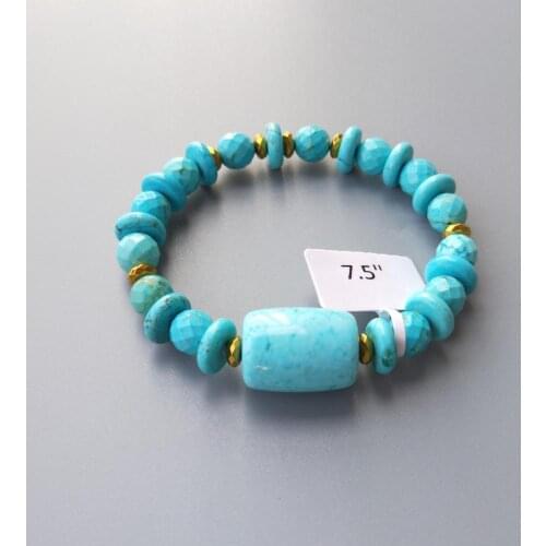 Lily Jewelry Turquoises Hematite Bracelet For Women Men Bracelet Fashion Jewelry Drop Shipping