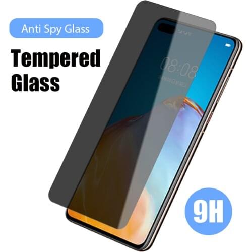 Anti Spy Tempered Glass For Huawei P40 P30 P20 lite Pro E 5G Privacy screen protector For Huawei P Smart S Z 2021 2020 2019