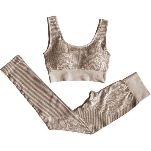 Women Seamless Yoga Set Fitness Suit SportsWear Solid Gym Clothing Sleeveless Crop Tops Tights High Waist Leggings Workout Pants