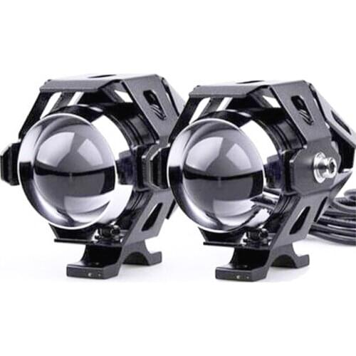 10pcs/lot 125W Motorcycle Motorbike 3000LM Upper Low Beam & Flash CREE U5 LED Driving Fog Spot Head Light Lamp Headlight
